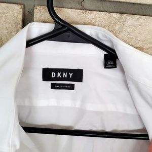 DKNY Men's white dress shirt, 15 1/2, 32/33